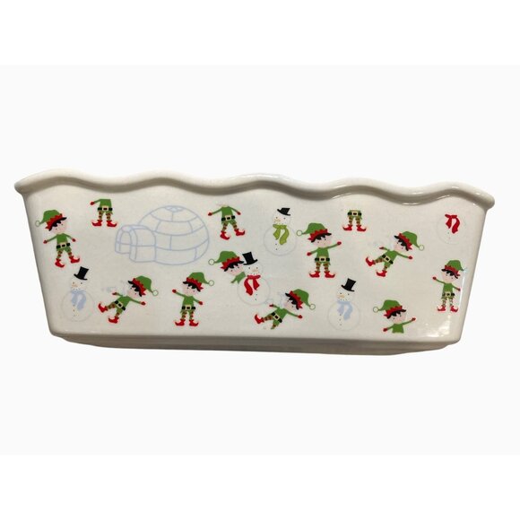 Ceramic Elf Loaf Pan Dish - Picture 2 of 13